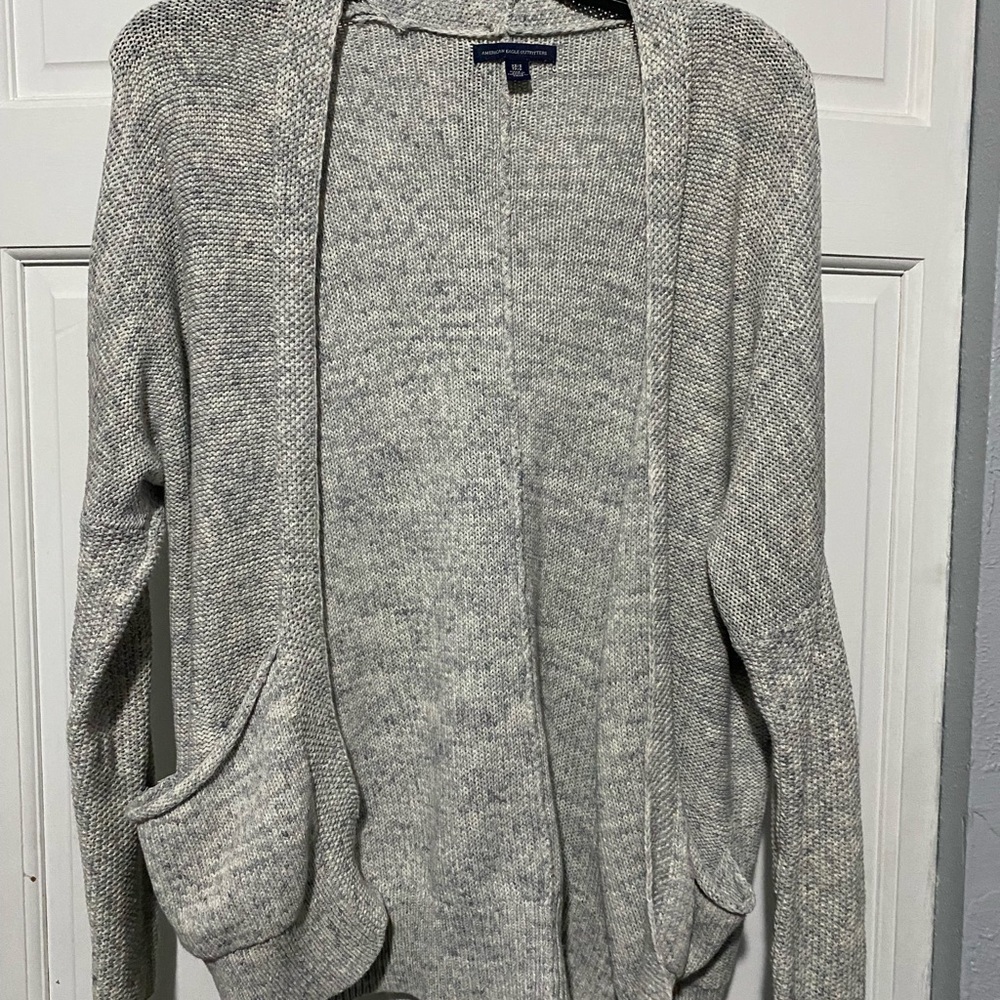 Heather grey cardigan